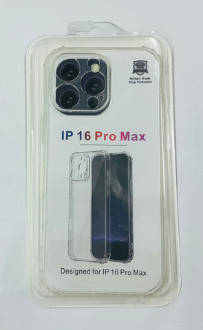iPhone 16 Pro Max Military Grade Clear Bump Case