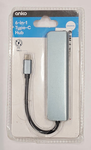 Anko 6-In-1 Type c Hub