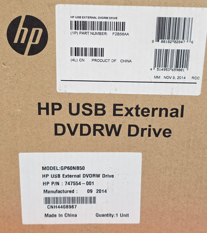 HP USB External DVDRW Drive