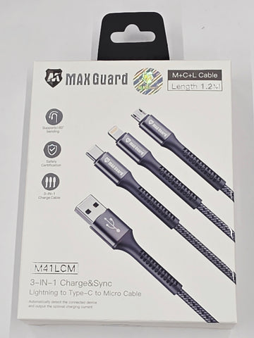 Max Guard M+C+L Cable 1.2m